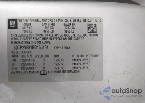 2011 GMC Sierra 1500 Sle from USA, damaged, VIN 3GTP2VE31BG165191